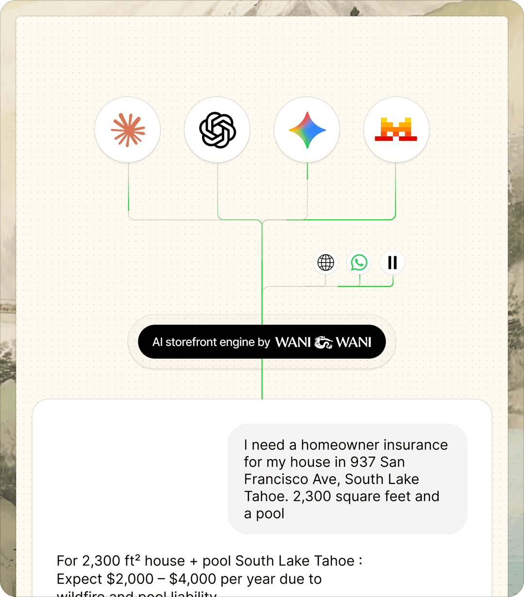 AI Storefront screen
